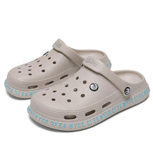 将图片加载到图库查看器,Unisex Summer Casual Sandals Breathable Flats Lightweight Comfortable Slip-on Water Clogs Shoes Slippers Lightweight Beach Outdoor Shoes For Men And Women