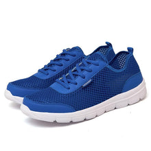 将图片加载到图库查看器,Unisex Summer Sneakers Breathable Casual Shoes Couple Fashion Lace Up Mens Mesh Flats Comfortable Walking Footwear Fashion New Lightweight Casual Sneakers