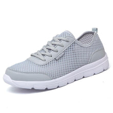 将图片加载到图库查看器,Unisex Summer Sneakers Breathable Casual Shoes Couple Fashion Lace Up Mens Mesh Flats Comfortable Walking Footwear Fashion New Lightweight Casual Sneakers