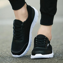 将图片加载到图库查看器,Unisex Summer Sneakers Breathable Casual Shoes Couple Fashion Lace Up Mens Mesh Flats Comfortable Walking Footwear Fashion New Lightweight Casual Sneakers