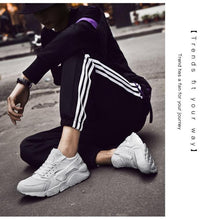 Load image into Gallery viewer, Unisex White Sneakers Mesh Sports Trainers Running Summer Mens Flat Casual Sport Shoes Casual Sports Tennis Road Sneakers Comfortable Modern Design