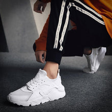 Load image into Gallery viewer, Unisex White Sneakers Mesh Sports Trainers Running Summer Mens Flat Casual Sport Shoes Casual Sports Tennis Road Sneakers Comfortable Modern Design