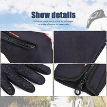 Load image into Gallery viewer, Unisex Winter Blue Touch Screen Gloves Windproof Men And Women Ski Touchscreen Texting Gloves Autumn Warm And Soft Anti Slip Gloves For Cold Weathers
