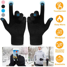 Load image into Gallery viewer, Unisex Winter Knit Gloves Touchscreen