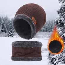 Load image into Gallery viewer, Unisex Winter Scarf Warm Beanies Breathable Hats One Size For Boys Modern Design Cap And Scarf Sets