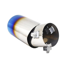 Load image into Gallery viewer, Universal Car Muffler Tip Round Stainless Steel Pipe Chrome Tail Muffler Tip Pipe Silver Exhaust Tail Pipe Diameter Stainless Steel Chrome Effect Car Muffler Tips Car Accessories Muffler Universal Stainless Steel For Cars