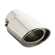 Load image into Gallery viewer, Universal Car Muffler Tip Round Stainless Steel Pipe Chrome Tail Muffler Tip Pipe Silver Exhaust Tail Pipe Diameter Stainless Steel Chrome Effect Car Muffler Tips Car Accessories Muffler Universal Stainless Steel For Cars