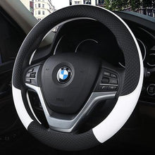 将图片加载到图库查看器,Universal Car Steering Wheel Cover Leather Car steering sleeve Car Accessories Auto Steering-Wheel covers Auto Upholstery Steering Wheel Cover Non-Slip Car Wheel Cover Protector Breathable Microfiber Universal Wheel Cover Wear-resistant Anti-slip Cover