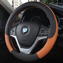 将图片加载到图库查看器,Universal Car Steering Wheel Cover Leather Car steering sleeve Car Accessories Auto Steering-Wheel covers Auto Upholstery Steering Wheel Cover Non-Slip Car Wheel Cover Protector Breathable Microfiber Universal Wheel Cover Wear-resistant Anti-slip Cover