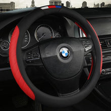 将图片加载到图库查看器,Universal Car Steering Wheel Cover Leather Car steering sleeve Car Accessories Auto Steering-Wheel covers Auto Upholstery Steering Wheel Cover Non-Slip Car Wheel Cover Protector Breathable Microfiber Universal Wheel Cover Wear-resistant Anti-slip Cover
