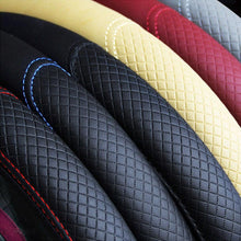 Load image into Gallery viewer, Universal Car Steering Wheel Cover Skid Proof Auto Car Steering Wheel Cover Auto Steering- Wheel Cover Microfiber Leather Viscose Breathable Anti-Slip Anti-Slip Embossing Leather Car-styling Car Accessories