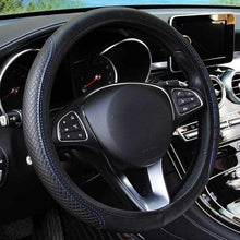 Load image into Gallery viewer, Universal Car Steering Wheel Cover Skid Proof Auto Steering- Wheel Cover Anti-Slip Embossing Leather Auto Car Steering Wheel Cover Auto Steering- Wheel Cover Microfiber Leather Viscose Breathable Anti-Slip Anti-Slip Embossing Car-styling Car Accessories