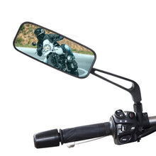 Load image into Gallery viewer, Universal Handlebar Mirrors Aluminum Bicycle Rearview Mirrors Anti-Glare Reflector Mountain Bike Bicycle Motorcycle Mirror Glass Lens Bar End Mountain Bicycle Mirror Adjustable Bike Glass Mirror Rotatable Safe Rearview