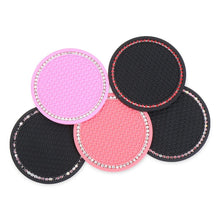 将图片加载到图库查看器,Universal Vehicle Bling Cup Holder Bling Glitter Acrylic Diamond Car Coaster PVC Travel Auto Cup Mats Insert Coaster Anti Slip Crystal Vehicle Bling Car Coasters Pink PVC Travel Auto Cup Holder Insert Coaster Anti Slip Crystal Vehicle Interior Accessories