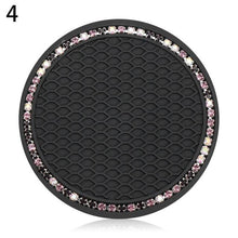 将图片加载到图库查看器,Universal Vehicle Bling Cup Holder Bling Glitter Acrylic Diamond Car Coaster PVC Travel Auto Cup Mats Insert Coaster Anti Slip Crystal Vehicle Bling Car Coasters Pink PVC Travel Auto Cup Holder Insert Coaster Anti Slip Crystal Vehicle Interior Accessories