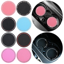 将图片加载到图库查看器,Universal Vehicle Bling Cup Holder Bling Glitter Acrylic Diamond Car Coaster PVC Travel Auto Cup Mats Insert Coaster Anti Slip Crystal Vehicle Bling Car Coasters Pink PVC Travel Auto Cup Holder Insert Coaster Anti Slip Crystal Vehicle Interior Accessories