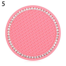 将图片加载到图库查看器,Universal Vehicle Bling Cup Holder Bling Glitter Acrylic Diamond Car Coaster PVC Travel Auto Cup Mats Insert Coaster Anti Slip Crystal Vehicle Bling Car Coasters Pink PVC Travel Auto Cup Holder Insert Coaster Anti Slip Crystal Vehicle Interior Accessories