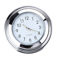 Load image into Gallery viewer, Universal Waterproof 7/8 Motorcycle Bike Handlebar Mount Clock Watch Quartz Watch Motorcycle Handlebar Mount Watch Dial Clock Universal Waterproof Silver Tone Clock Aluminum Luminous Clock For Motorbike