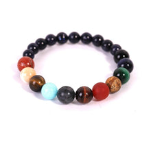 Load image into Gallery viewer, Universe Planets Solar System Galaxy Bracelets For Men Women Couple Natural Stone Bracelet Jewelry Natural Stone Semi-Precious Gemstones Beaded Bracelets For Men Women Healing Crystal Stretch Beaded Bracelet
