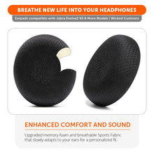 Load image into Gallery viewer, Upgraded Jabra Evolve2 65 Earpads - WC PadZ Evolve2 65