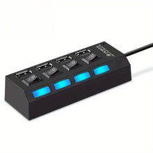 将图片加载到图库查看器,USB 2.0 Adapter Hub Power On/ Off Switch For PC Laptop Computer