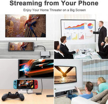 将图片加载到图库查看器,USB C to HDMI 4K VGA Adapter Compatible VGA USB C 3.0 Hub Adapter Charging Power PD Port Compatible For TV Laptop Projector