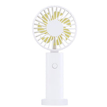 Load image into Gallery viewer, USB Mini Fan Portable Pocket Fan Cartoon Handheld Desktop Rechargeable Standing Fan Three Gear Wind Speed Regulation Battery Operated USB Small Fan with 3 Speeds for Home Office Car Outdoor Travel