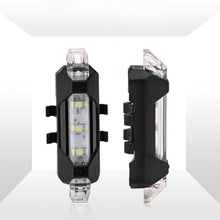 Load image into Gallery viewer, USB Rechargeable 3 Mode Bicycle Front Light Lamp Bike Headlight Cycling LED Powerful Bicycle Front Headlight Waterproof Bike Headlight End Tail Light Set 300 Lumen