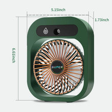 Load image into Gallery viewer, USB Rechargeable Desktop Spray Fan