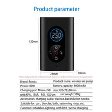 Load image into Gallery viewer, USB Rechargeable Intelligent Air Pump Car Portable