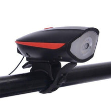 Load image into Gallery viewer, USB Rechargeable LED Display Light Bike Front Light Headlights Electric Horn Bell Cycling Rainproof Flashlight Waterproof Bicycle Lights With Horn Bike Lights For Road Electric Scooter And Mountain Bike Night Safety Flashlight