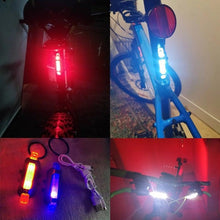 将图片加载到图库查看器,USB Rechargeable Waterproof Mountain Bike Lamp Warning Cycling Taillight Bike LED Headlight Tail Light Ultra Bright Bicycle LED Safety Light Waterproof Cycling Taillight For Electric Scooter