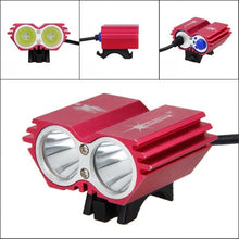 将图片加载到图库查看器,USB Waterproof Bike Light LED Front Bicycle Headlight Dual Lamps Super Bright LED Cycling Bike Light Front Headlight 4 Modes Bikelight Headlamp Rechargeable USB Led Lamp 8000LM
