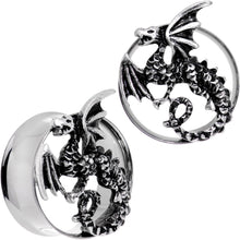 Load image into Gallery viewer, Angry Dragon Double Flare Tunnel Plug Set 6mm to 25mm