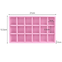 将图片加载到图库查看器,Velvet Jewelry Box Display Tray Drawer Storage Jewelry Holder For Ring Earrings Necklace Bracelet Soft Velvet Organizer Case Velvet Display Holder for Earrings Ring Bracelet Necklace