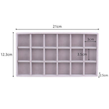 将图片加载到图库查看器,Velvet Jewelry Box Display Tray Drawer Storage Jewelry Holder For Ring Earrings Necklace Bracelet Soft Velvet Organizer Case Velvet Display Holder for Earrings Ring Bracelet Necklace