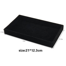 Load image into Gallery viewer, Velvet Jewelry Display Stackable Exquisite Jewelry Holder Portable Ring Earrings Necklace Organizer Box organizer Velvet Drawer Organizer Showcase Jewelry Storage for Bracelet Necklace Earring Ring