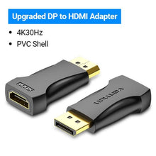 将图片加载到图库查看器,Vention DP To HDMI Adapter And 4K DP To HDMI Video Audio Converter for PC Laptop Projector Monitor