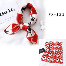 Load image into Gallery viewer, Versatile Square Silk Scarf For Women Fashionable Printed Small Neck Scarfs Office Lady Hair Band Foulard Hand For Female Bandana Shawl