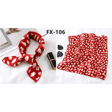 Load image into Gallery viewer, Versatile Square Silk Scarf For Women Fashionable Printed Small Neck Scarfs Office Lady Hair Band Foulard Hand For Female Bandana Shawl