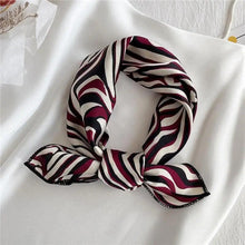 Load image into Gallery viewer, Versatile Square Silk Scarf For Women Fashionable Printed Small Neck Scarfs Office Lady Hair Band Foulard Hand For Female Bandana Shawl