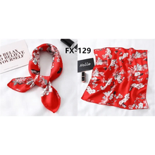 Load image into Gallery viewer, Versatile Square Silk Scarf For Women Fashionable Printed Small Neck Scarfs Office Lady Hair Band Foulard Hand For Female Bandana Shawl