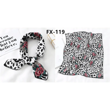 Load image into Gallery viewer, Versatile Square Silk Scarf For Women Fashionable Printed Small Neck Scarfs Office Lady Hair Band Foulard Hand For Female Bandana Shawl