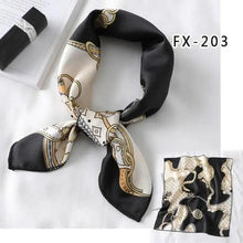 Load image into Gallery viewer, Versatile Square Silk Scarf For Women Fashionable Printed Small Neck Scarfs Office Lady Hair Band Foulard Hand For Female Bandana Shawl