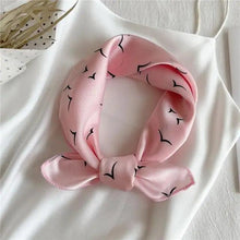 Load image into Gallery viewer, Versatile Square Silk Scarf For Women Fashionable Printed Small Neck Scarfs Office Lady Hair Band Foulard Hand For Female Bandana Shawl
