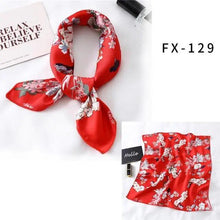 Load image into Gallery viewer, Versatile Square Silk Scarf For Women Fashionable Printed Small Neck Scarfs Office Lady Hair Band Foulard Hand For Female Bandana Shawl