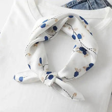 Load image into Gallery viewer, Versatile Square Silk Scarf For Women Fashionable Printed Small Neck Scarfs Office Lady Hair Band Foulard Hand For Female Bandana Shawl