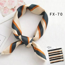 Load image into Gallery viewer, Versatile Square Silk Scarf For Women Fashionable Printed Small Neck Scarfs Office Lady Hair Band Foulard Hand For Female Bandana Shawl