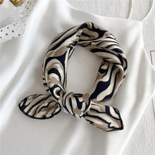 Load image into Gallery viewer, Versatile Square Silk Scarf For Women Fashionable Printed Small Neck Scarfs Office Lady Hair Band Foulard Hand For Female Bandana Shawl