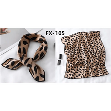 Load image into Gallery viewer, Versatile Square Silk Scarf For Women Fashionable Printed Small Neck Scarfs Office Lady Hair Band Foulard Hand For Female Bandana Shawl
